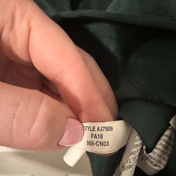 Madewell Velveteen A-Line Mini Skirt: Button-Front Edition Size 8 in Smoky Spruc - Picture 7 of 7